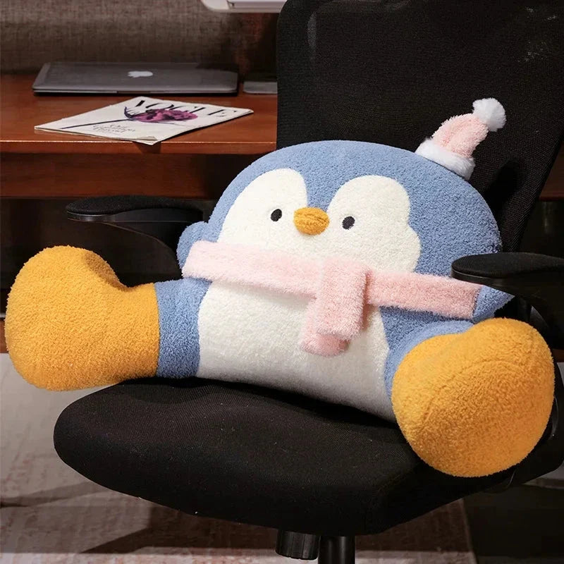 Fluffy Penguin Backrest Cushion Pillow Seat — image 5