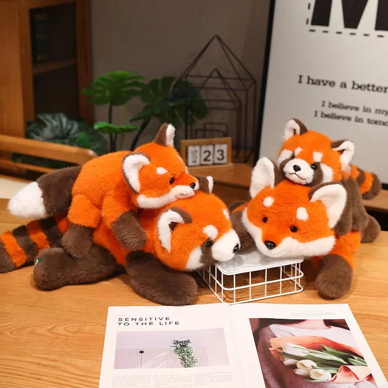 Fluffy Red Panda & Fox Plushies — image 4