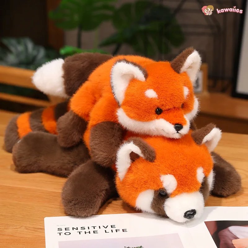 Fluffy Red Panda & Fox Plushies — image 8