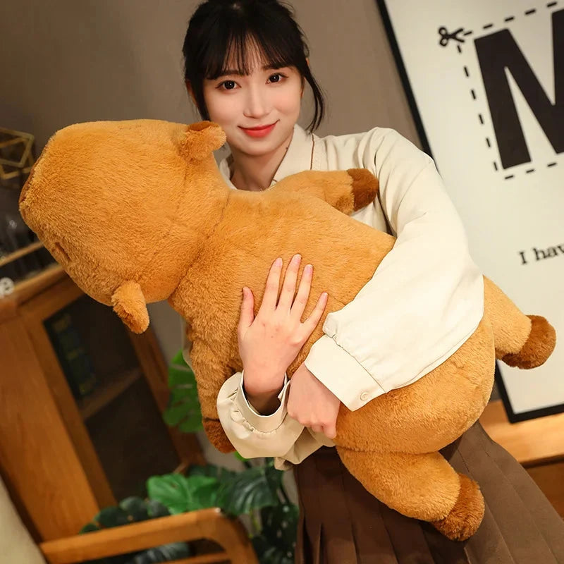 Fluffy Sleepy Capybara Plushies — image 4