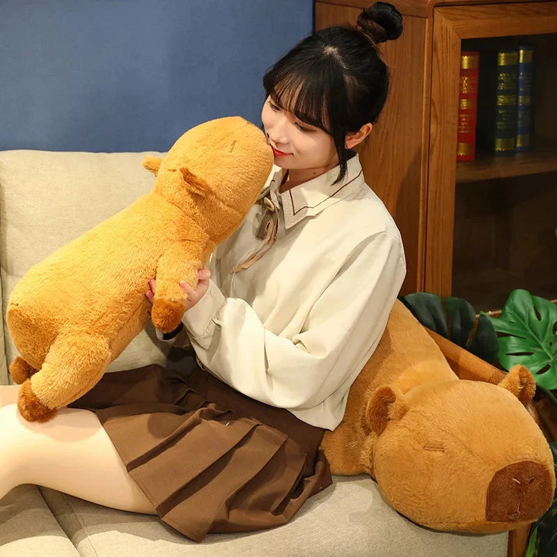 Fluffy Sleepy Capybara Plushies — image 8