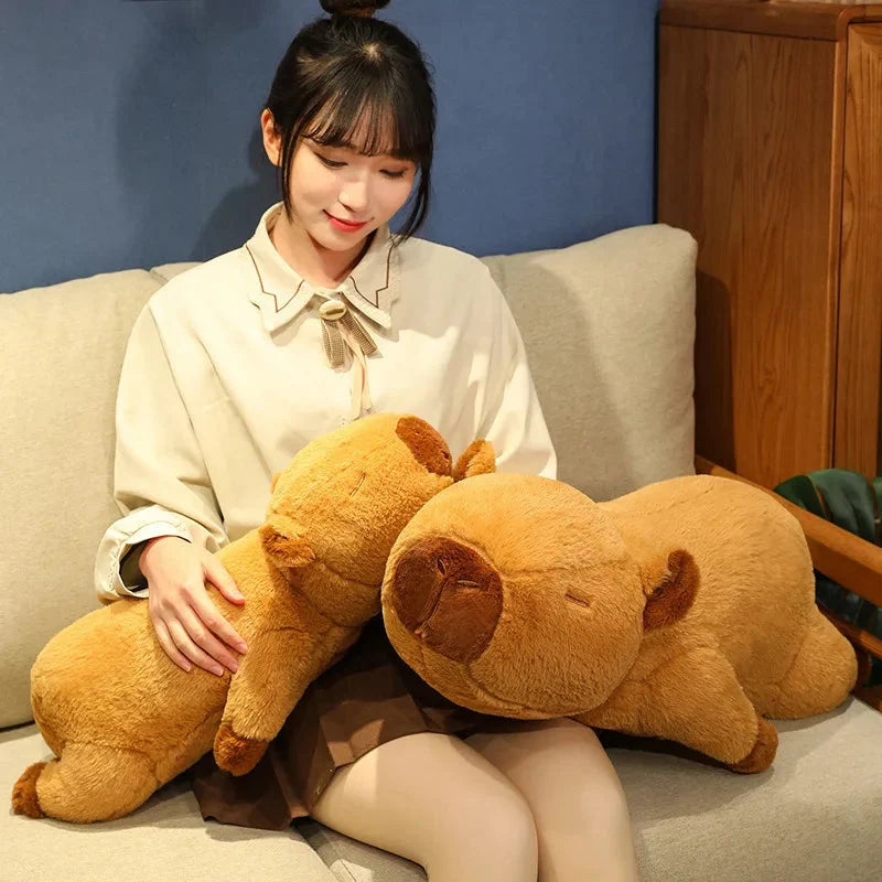 Fluffy Sleepy Capybara Plushies — image 7