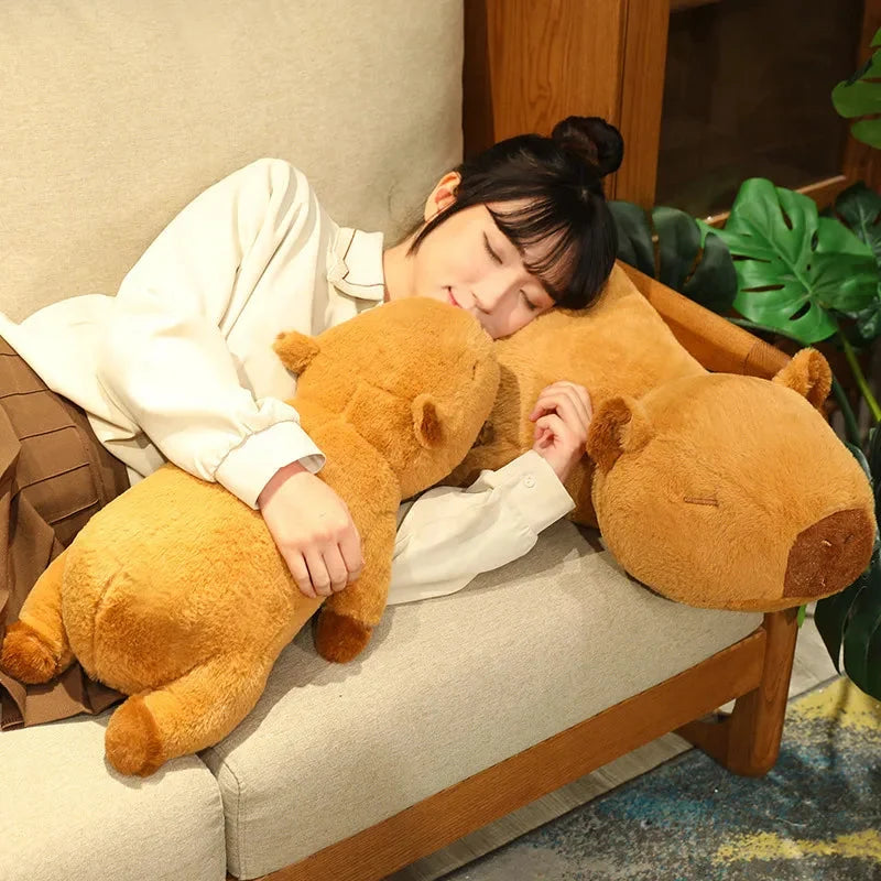Fluffy Sleepy Capybara Plushies — image 3