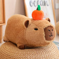 Fluffy Sleepy Capybara with Orange Plushie — image 3