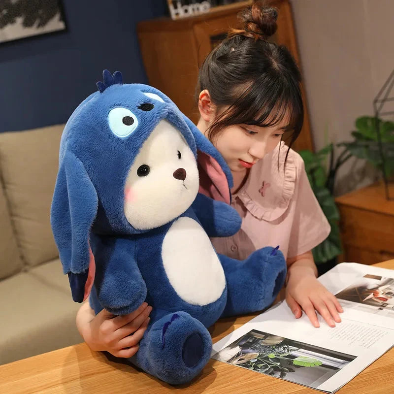 Fluffy White Bear Donkey Outfit Plushie — image 21