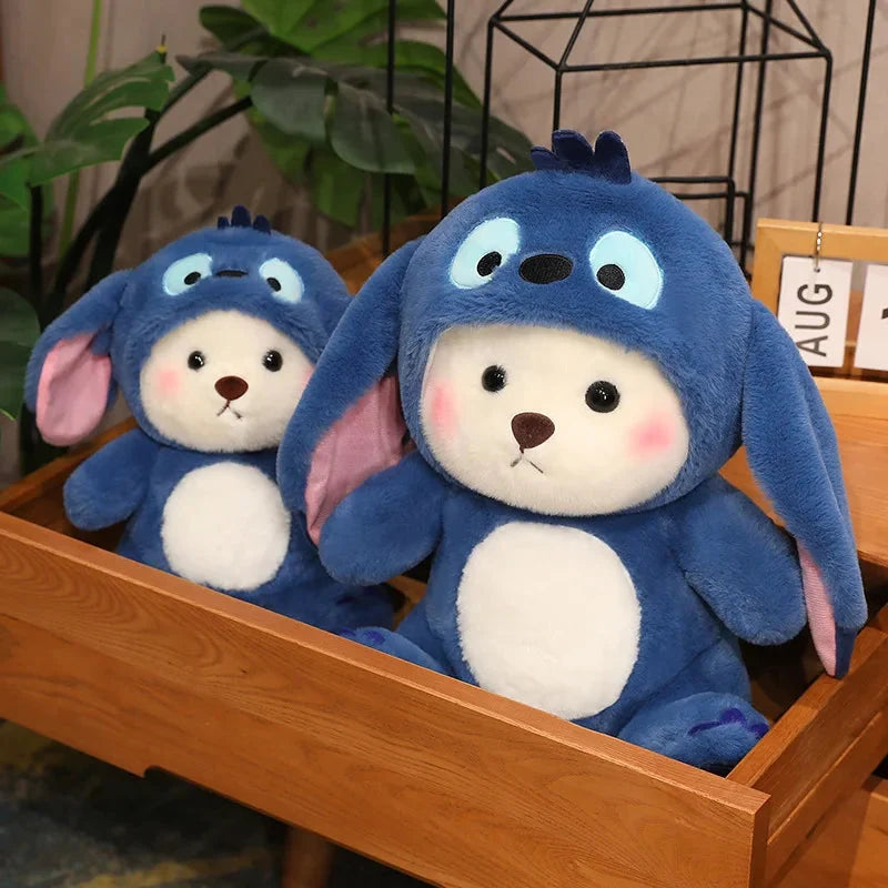 Fluffy White Bear Donkey Outfit Plushie — image 15