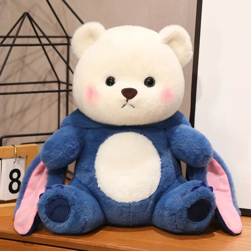 Fluffy White Bear Donkey Outfit Plushie — image 26