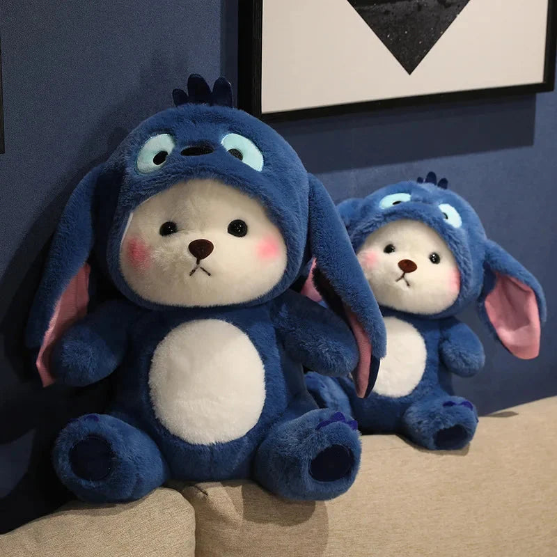 Fluffy White Bear Donkey Outfit Plushie — image 7
