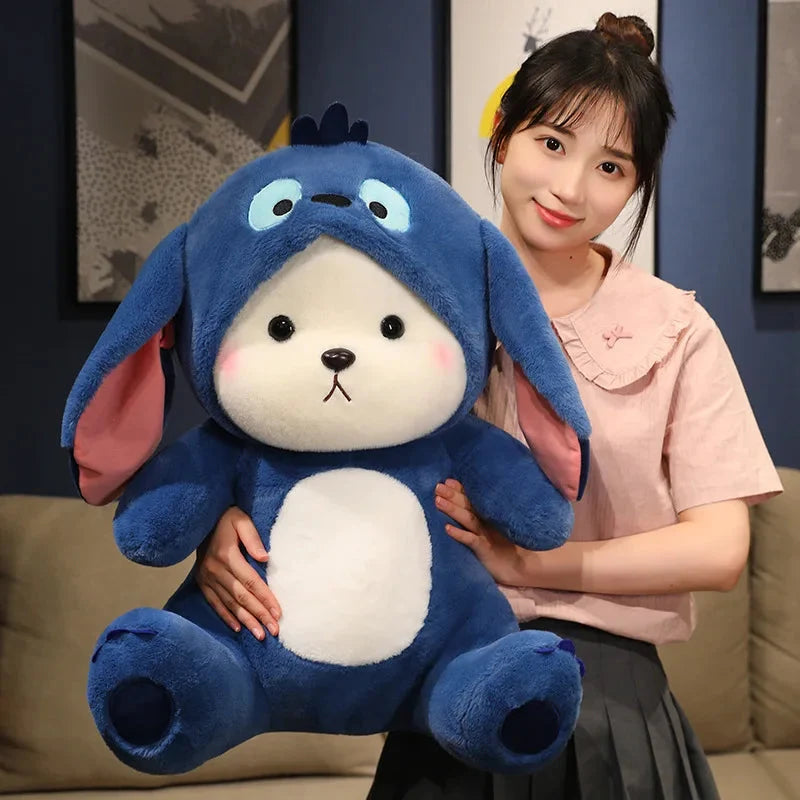 Fluffy White Bear Donkey Outfit Plushie — image 13