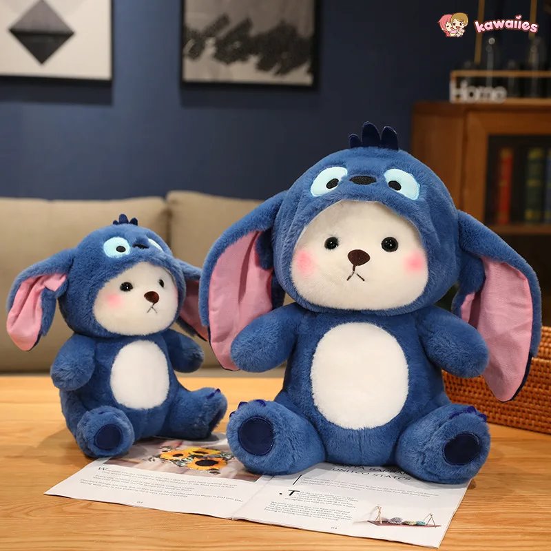 Fluffy White Bear Donkey Outfit Plushie — image 16