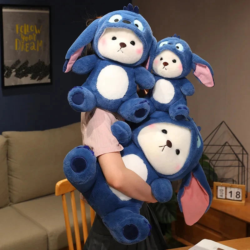 Fluffy White Bear Donkey Outfit Plushie — image 6