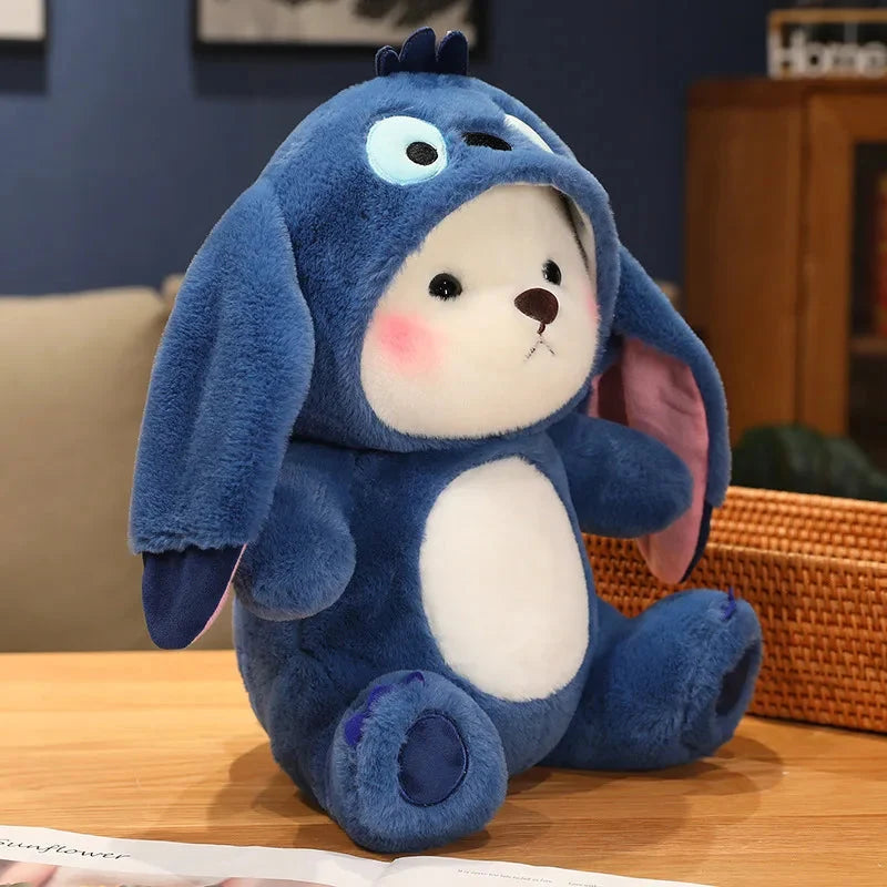 Fluffy White Bear Donkey Outfit Plushie — image 9