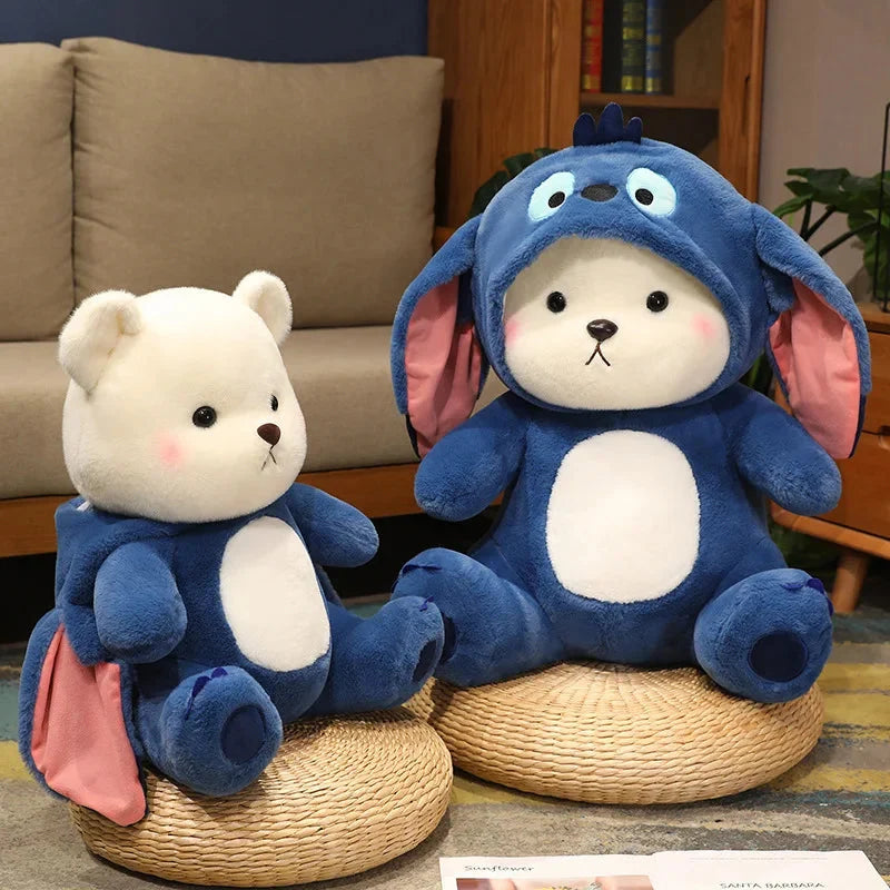 Fluffy White Bear Donkey Outfit Plushie — image 12