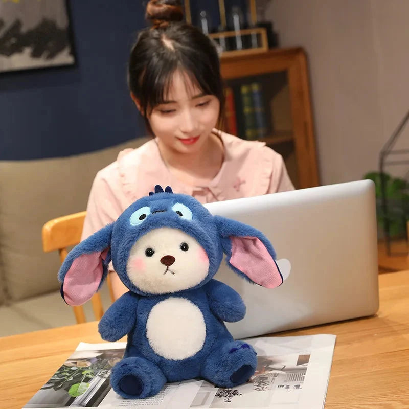 Fluffy White Bear Donkey Outfit Plushie — image 24