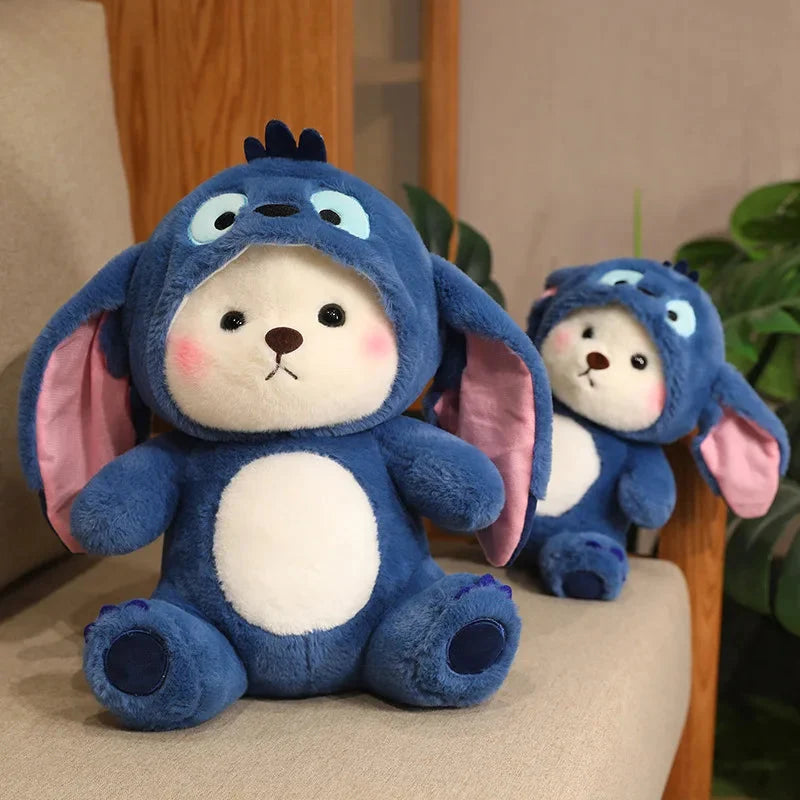 Fluffy White Bear Donkey Outfit Plushie — image 14