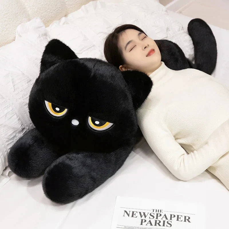 Giant Black Grey Cat Plushies — image 16