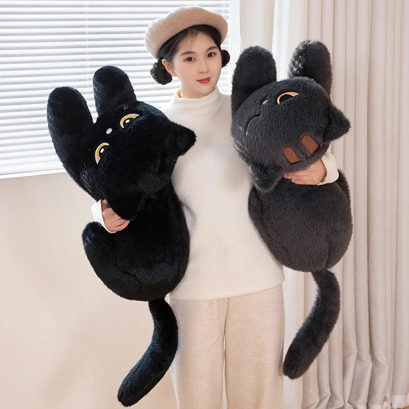 Giant Black Grey Cat Plushies — image 13