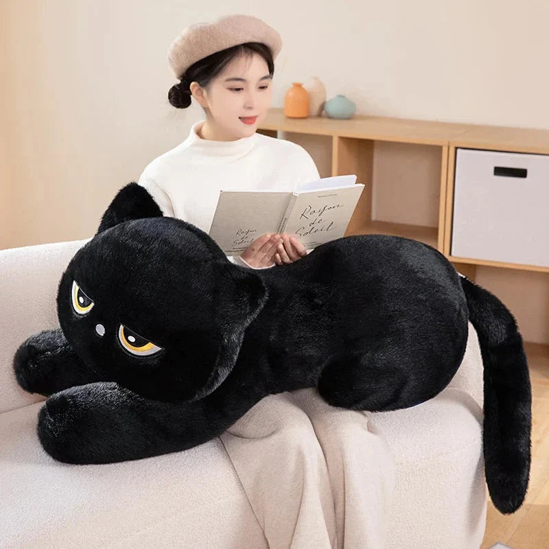 Giant Black Grey Cat Plushies — image 14