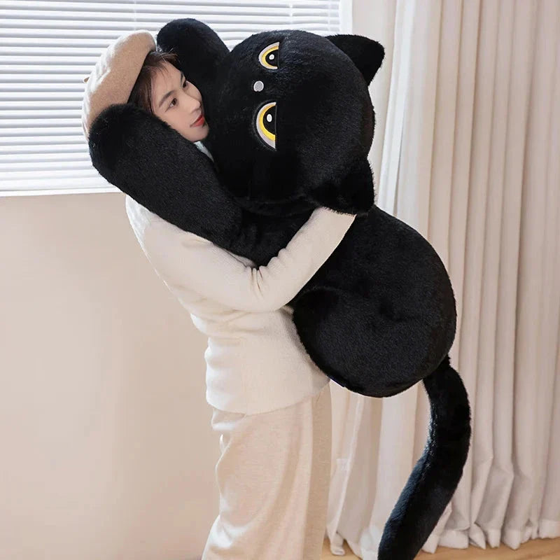 Giant Black Grey Cat Plushies — image 12