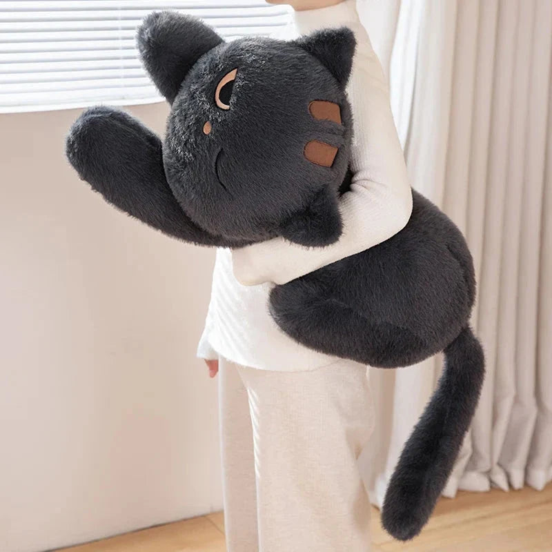 Giant Black Grey Cat Plushies — image 10