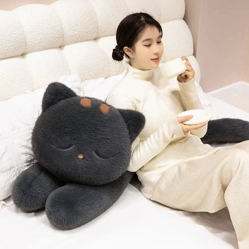 Giant Black Grey Cat Plushies — image 9