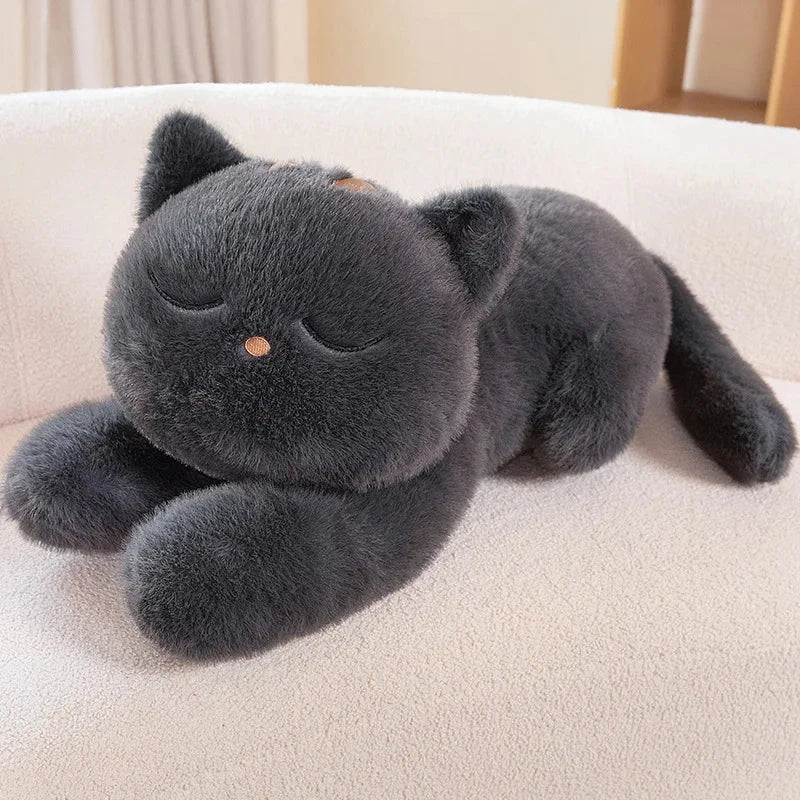 Giant Black Grey Cat Plushies — image 17