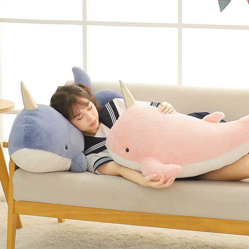 Giant Blue Pink Narwhal Plushies — image 6