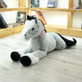 Giant Fluffy Brown Gray Horse Plushie — image 1