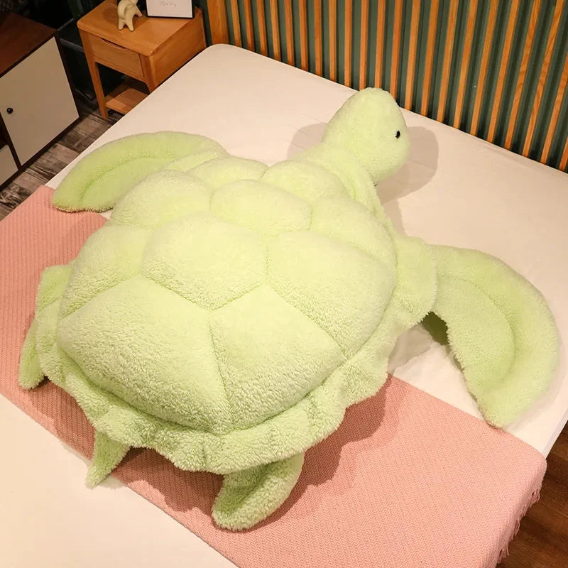 Giant Fluffy Cheerful Turtle Plushie — image 6