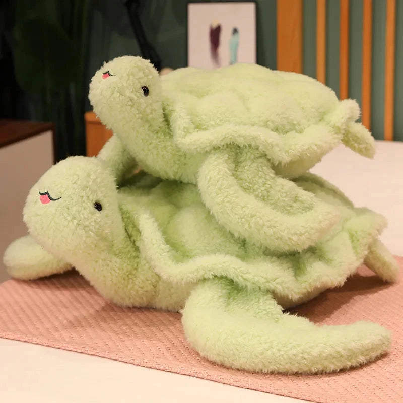 Giant Fluffy Cheerful Turtle Plushie — image 3