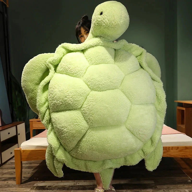 Giant Fluffy Cheerful Turtle Plushie — image 5