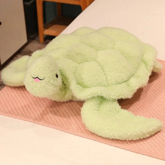 Giant Fluffy Cheerful Turtle Plushie — image 1