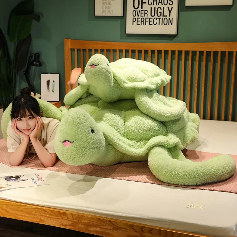 Giant Fluffy Cheerful Turtle Plushie — image 8