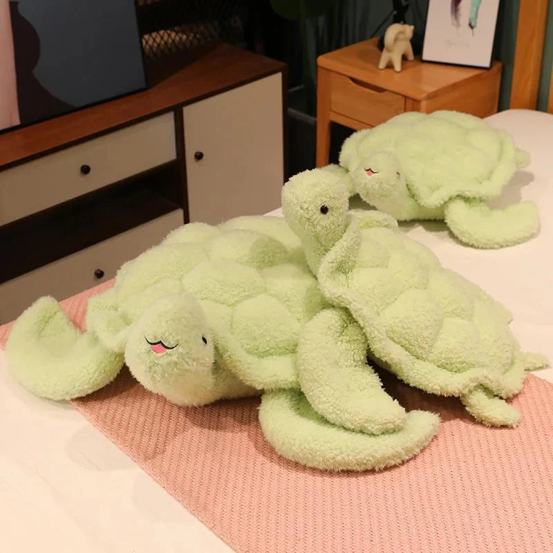 Giant Fluffy Cheerful Turtle Plushie — image 2