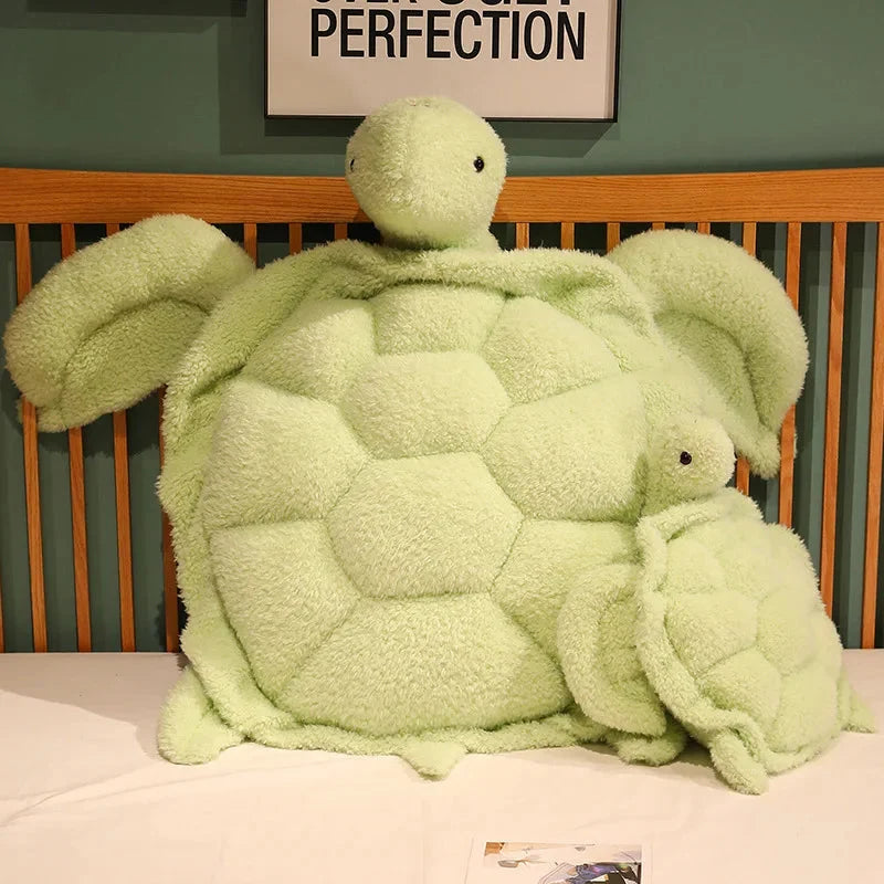 Giant Fluffy Cheerful Turtle Plushie — image 4
