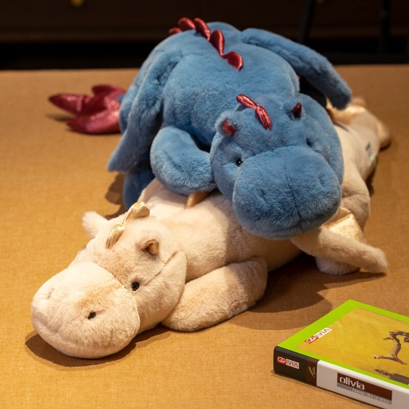 Giant Fluffy Dragon Plushie Collection — image 1