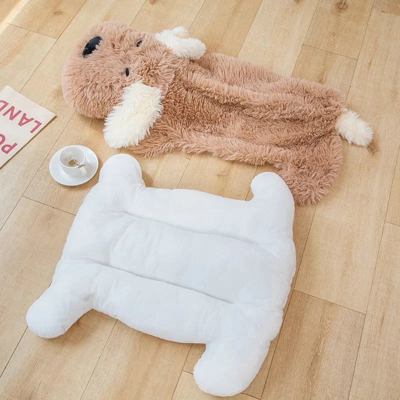 Giant Fluffy Pancake Dog Plushie — image 9