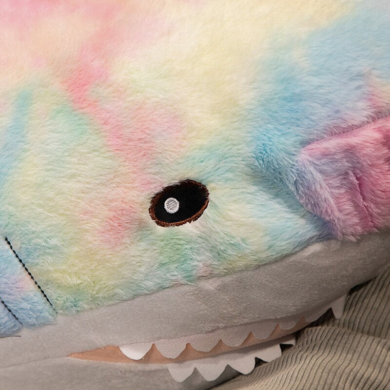 Giant Fuzzy Galaxy Shark Plushies — image 16