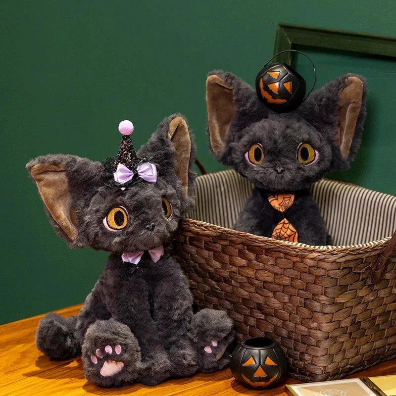 Halloween Black Witch Cat Plushies — image 3