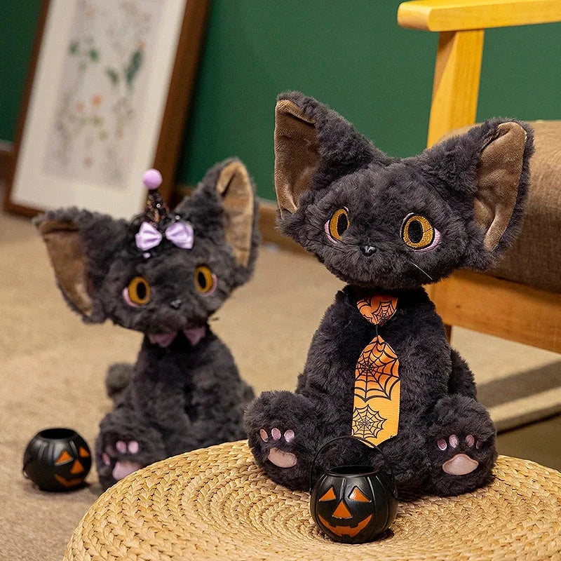Halloween Black Witch Cat Plushies — image 5