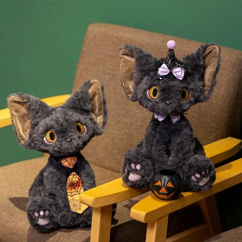 Halloween Black Witch Cat Plushies — image 4
