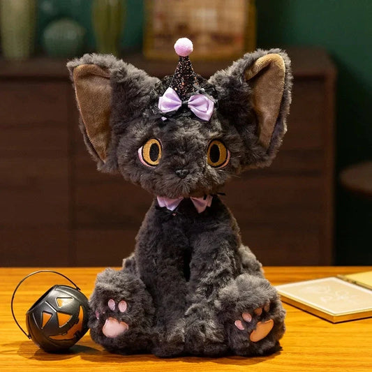 Halloween Black Witch Cat Plushies — image 1