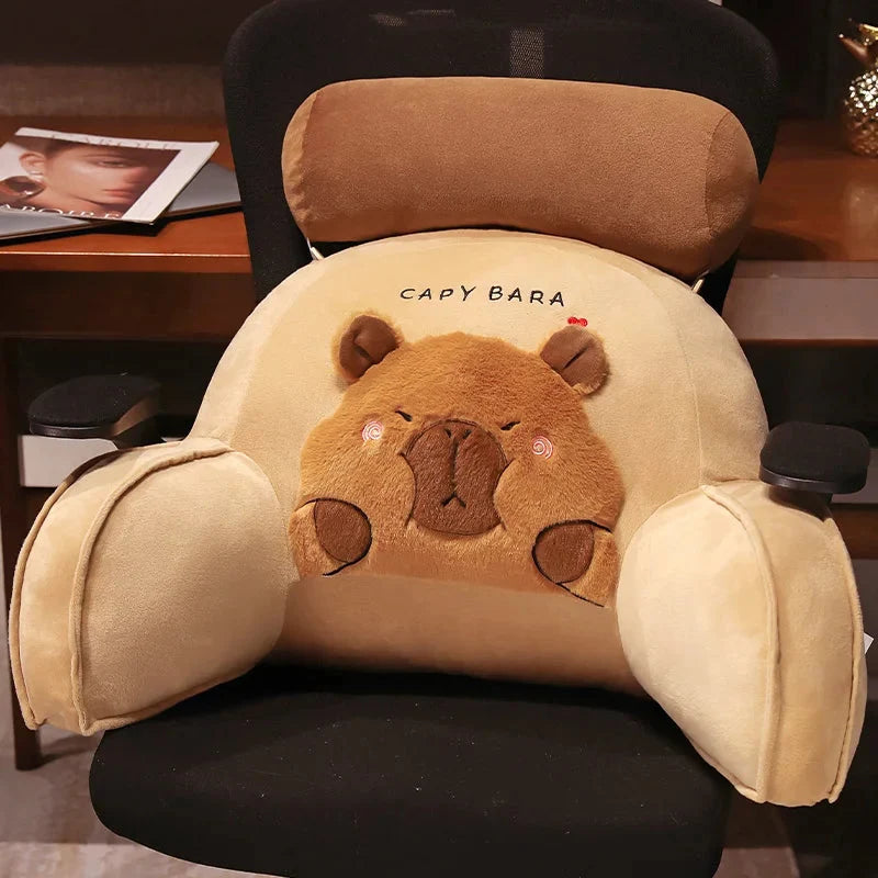 Huge Capybara Cushion Plush Backrest Seat — image 10
