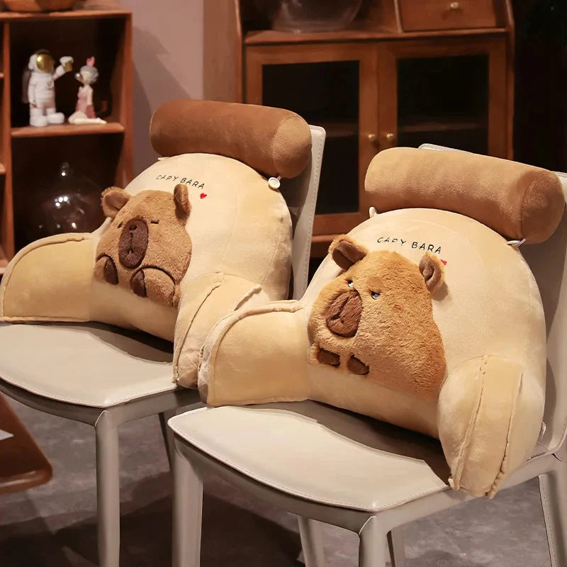 Huge Capybara Cushion Plush Backrest Seat — image 2