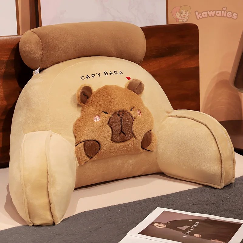 Huge Capybara Cushion Plush Backrest Seat — image 4
