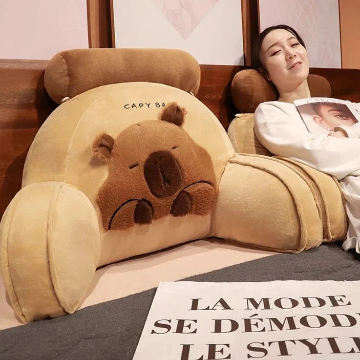 Huge Capybara Cushion Plush Backrest Seat — image 12