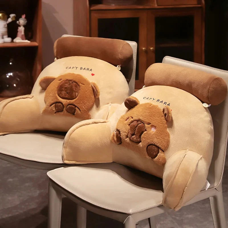 Huge Capybara Cushion Plush Backrest Seat — image 1