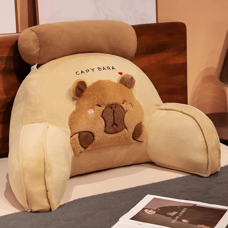Huge Capybara Cushion Plush Backrest Seat — image 6