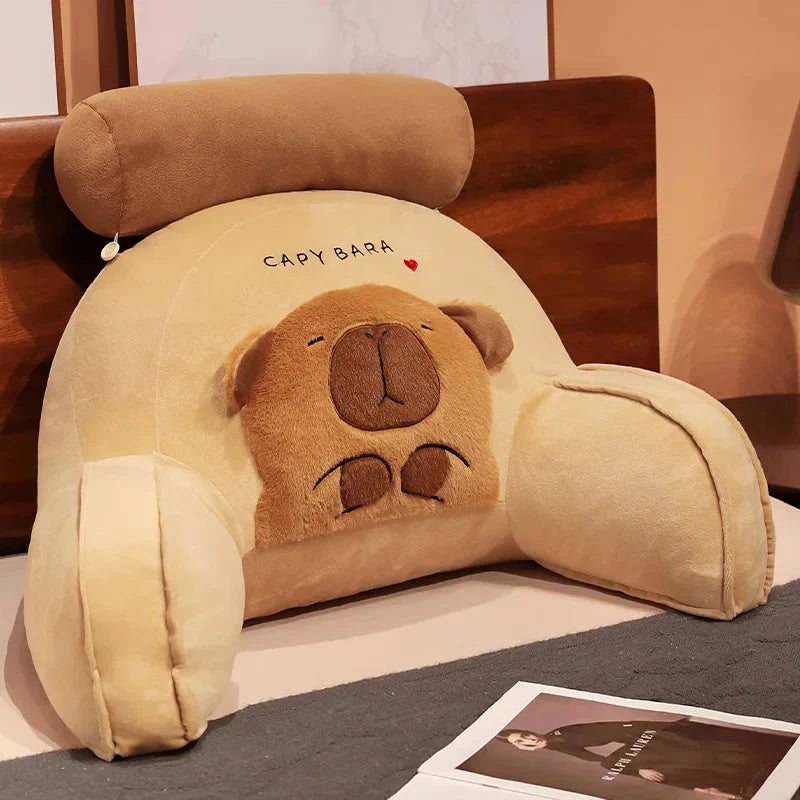 Huge Capybara Cushion Plush Backrest Seat — image 3