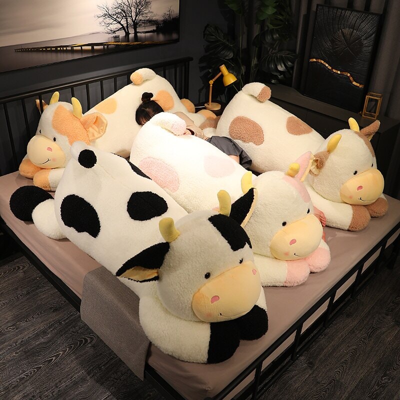 Huge Fluffy Lovely Milk Cow Plushies — image 18